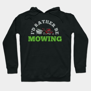 Mowing Lawn Mower Gardener Hoodie